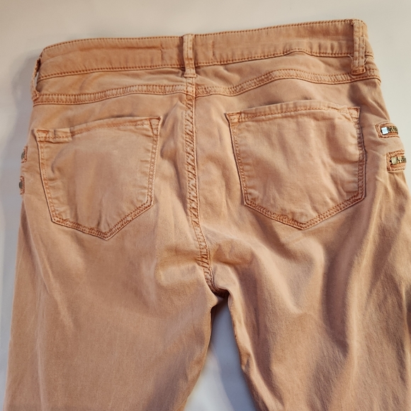 Zara's Womens The Rider In Pink Moto Pant Size 6 Zipper Detail - Picture 12 of 13